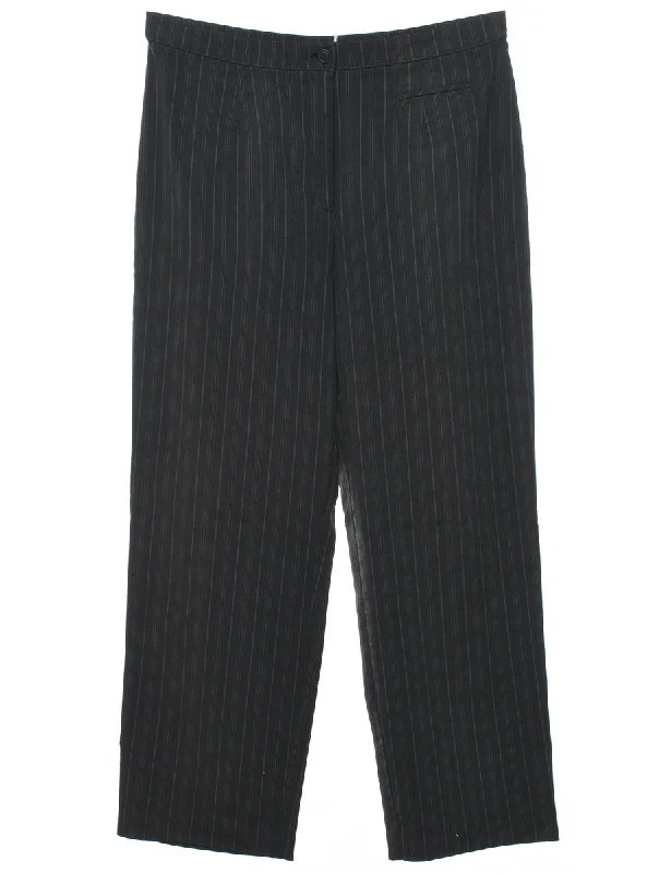 Striped Trousers - W32 L28 Trousers Ceremony Elegant