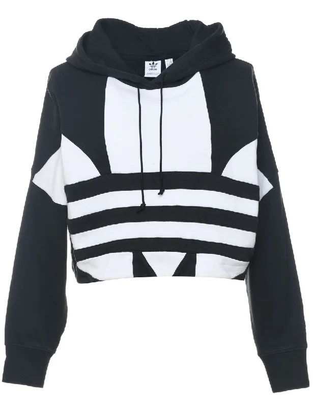 Adidas Cropped Hoodie - XS Hoodie Sweatshirt Pullover
