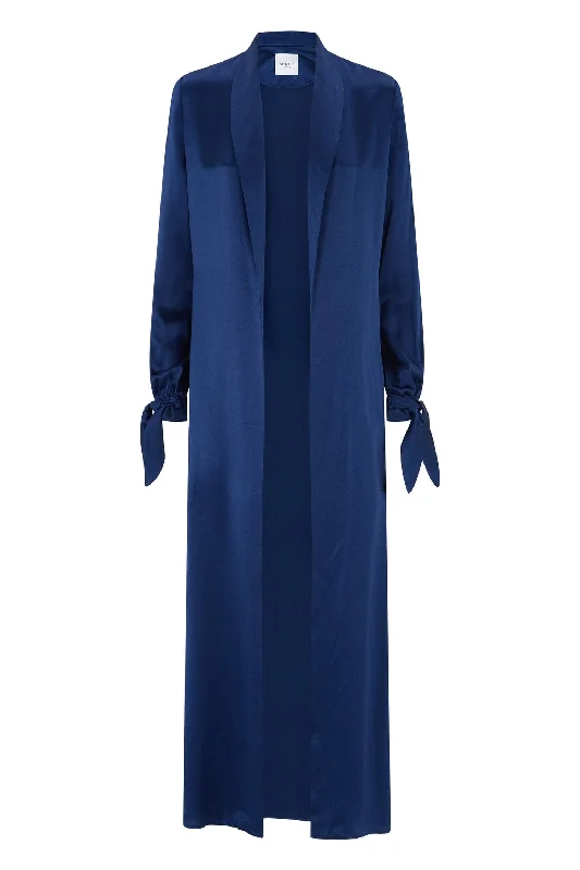 SILK DUSTER COAT Nylon Polyester Spandex