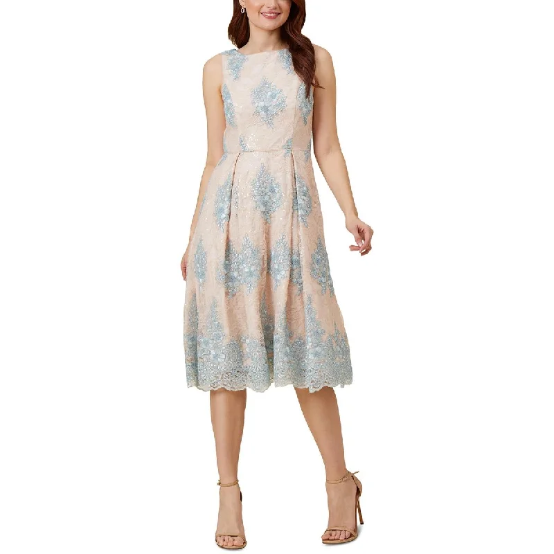 Adrianna Papell Womens Embroidered Midi Fit & Flare Dress Fashionable Skater Midi Dress Adrianna Papell Womens Embroidered Midi Fit & Flare Dress Fashionable Skater Midi Dress