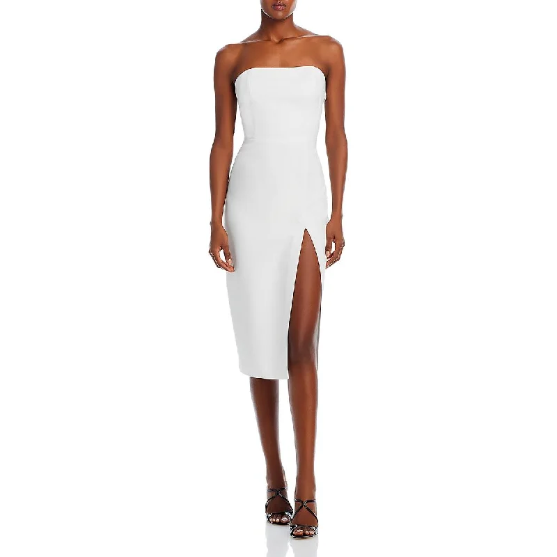 Amanda Uprichard Womens Bellavia Bow-Back Midi Sheath Dress Comfortable Short Sleeve Midi Dress Amanda Uprichard Womens Bellavia Bow-Back Midi Sheath Dress Comfortable Short Sleeve Midi Dress