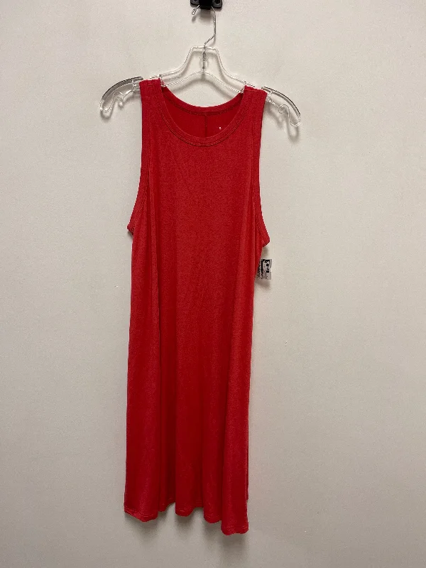 Dress Casual Midi By A New Day In Coral, Size: L Classic Black Midi Dress