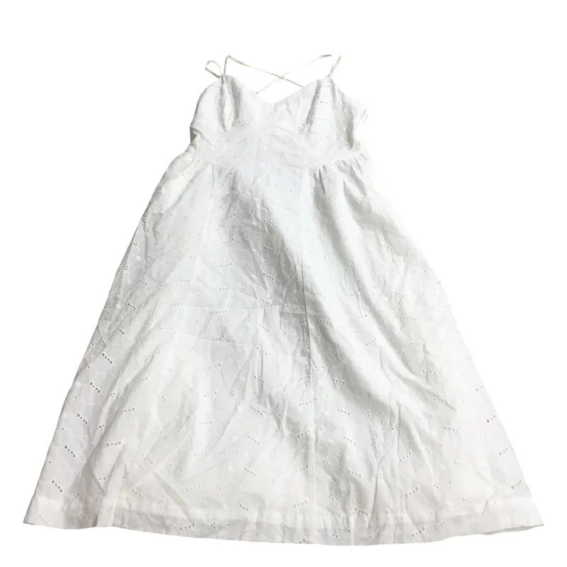 Dress Casual Midi By A New Day In White, Size: M Trendy Square Neck Midi Dress