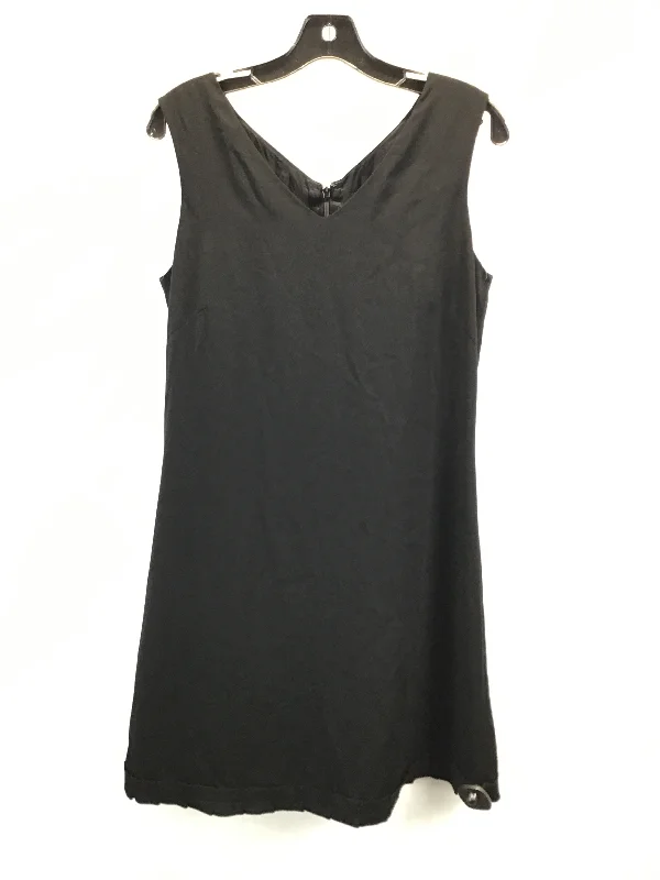 Dress Casual Midi By August Silk In Black, Size: 8 Fashionable Fitted Midi Dress