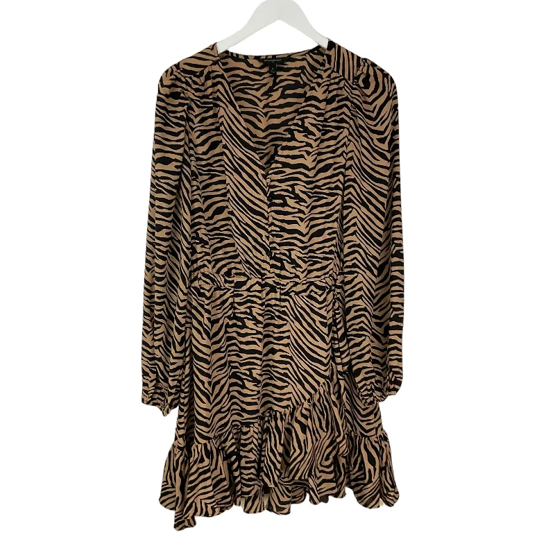 Dress Casual Midi By Banana Republic In Animal Print, Size: S Stylish Button-Down Midi Dress