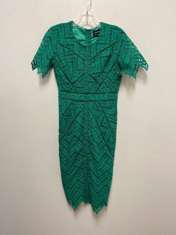Dress Casual Midi By Bardot In Green, Size: Xs Stylish Cold Shoulder Midi Dress