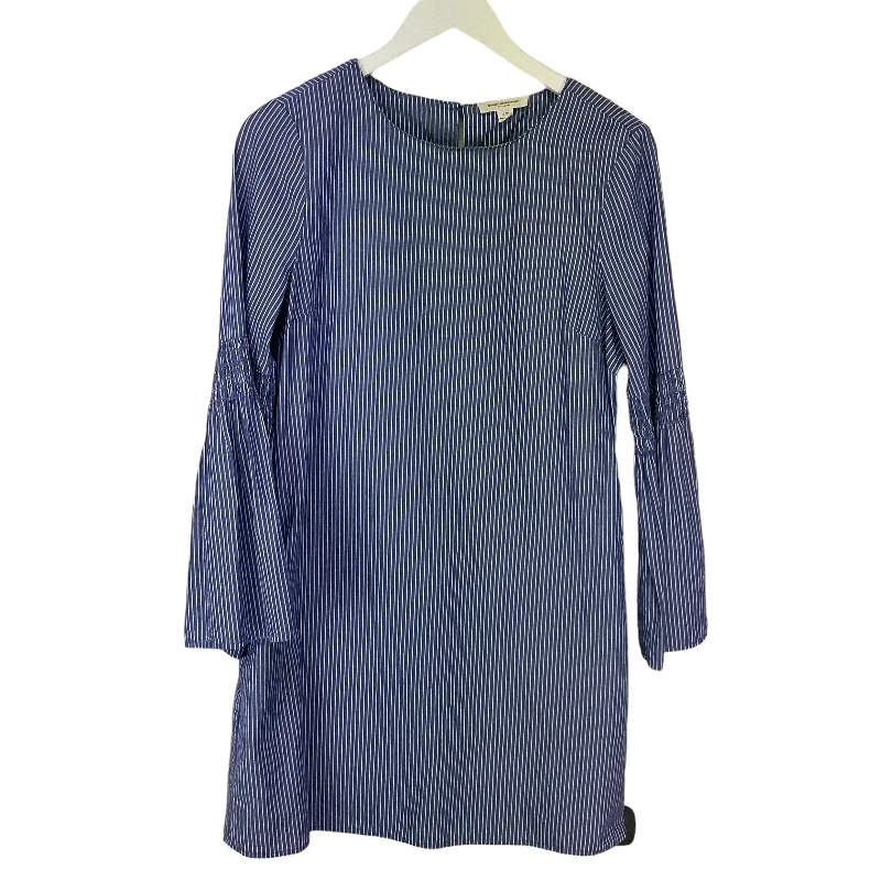 Dress Casual Midi By Beachlunchlounge In Blue, Size: Petite   S Trendy Ruffle Hem Midi Dress