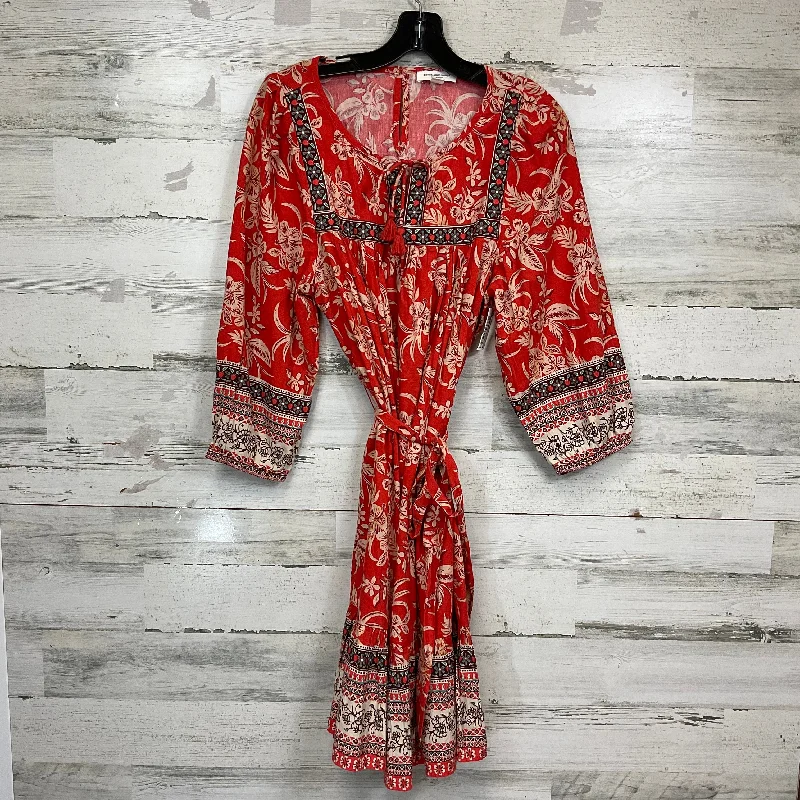 Dress Casual Midi By Beachlunchlounge In Orange, Size: S Comfortable Stretch Midi Dress Dress Casual Midi By Beachlunchlounge In Orange, Size: S Comfortable Stretch Midi Dress