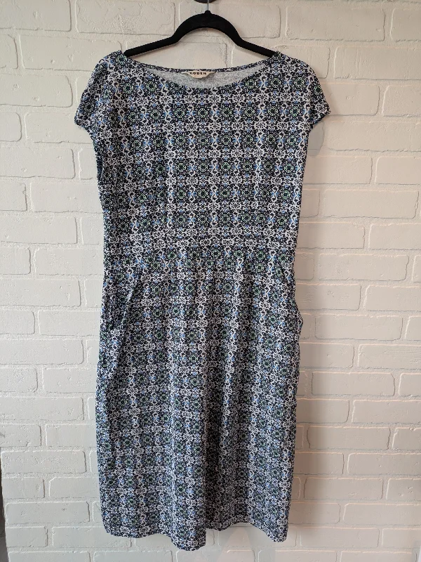 Dress Casual Midi By Boden In Blue & Green, Size: L Classic Black Midi Dress