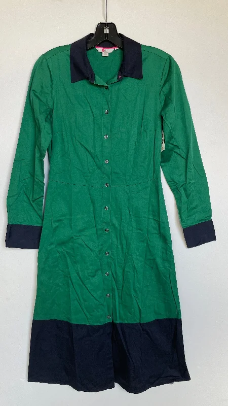 Dress Casual Midi By Boden In Green, Size: 6 Comfortable Deep V Midi Dress
