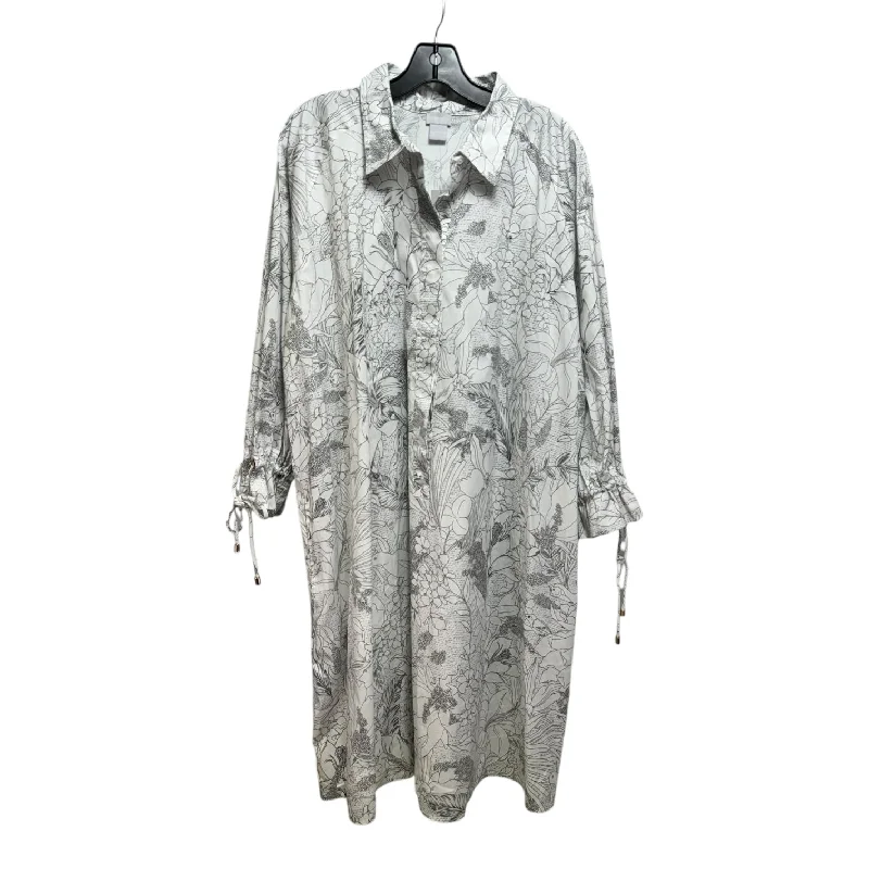 Dress Casual Midi By Chicos In Black & White, Size: XXL/Chico’s 4 Chic Bohemian Midi Dress Dress Casual Midi By Chicos In Black & White, Size: XXL/Chico’s 4 Chic Bohemian Midi Dress