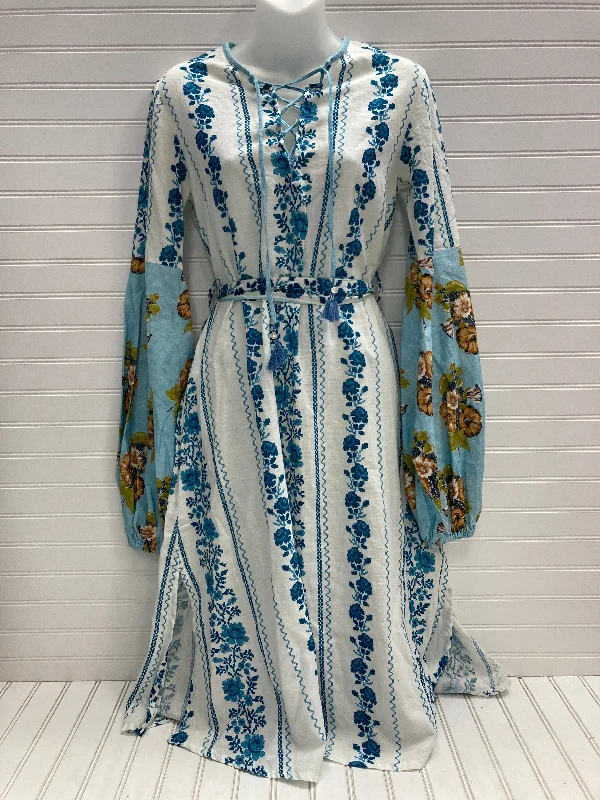 Dress Casual Midi By Dascoli In Multi-colored, Size: Xs Elegant Floral Midi Dress