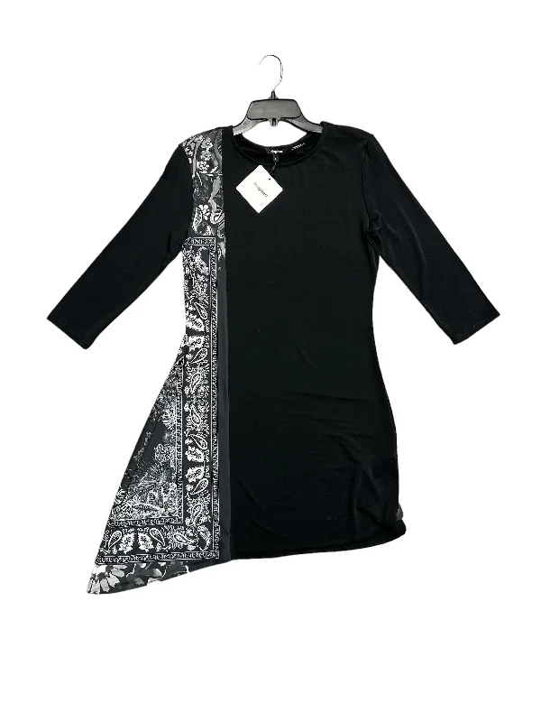 Dress Casual Midi By Desigual In Black, Size: 10 Stylish Button-Down Midi Dress