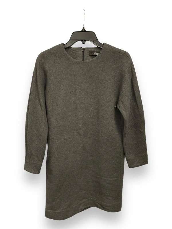 Dress Casual Midi By Everlane In Grey, Size: S Elegant Maxi-Midi Hybrid Dress