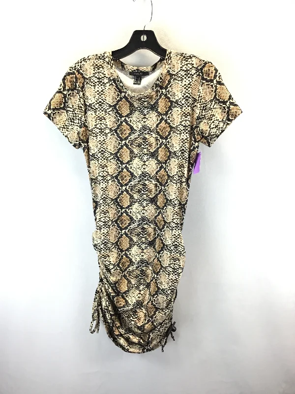 Dress Casual Midi By Forever 21 In Snakeskin Print, Size: L Cozy Spaghetti Strap Midi Dress