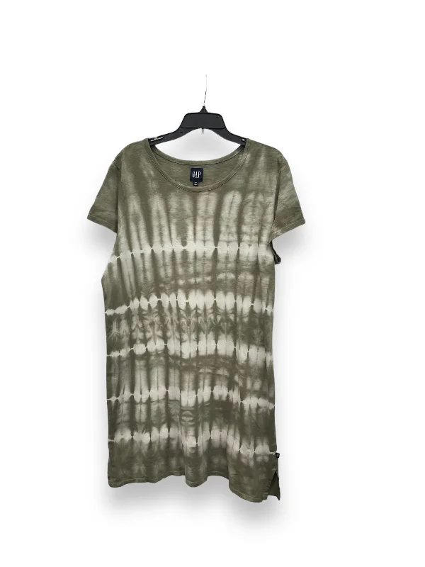Dress Casual Midi By Gap In Green, Size: Xxl Trendy Square Neck Midi Dress