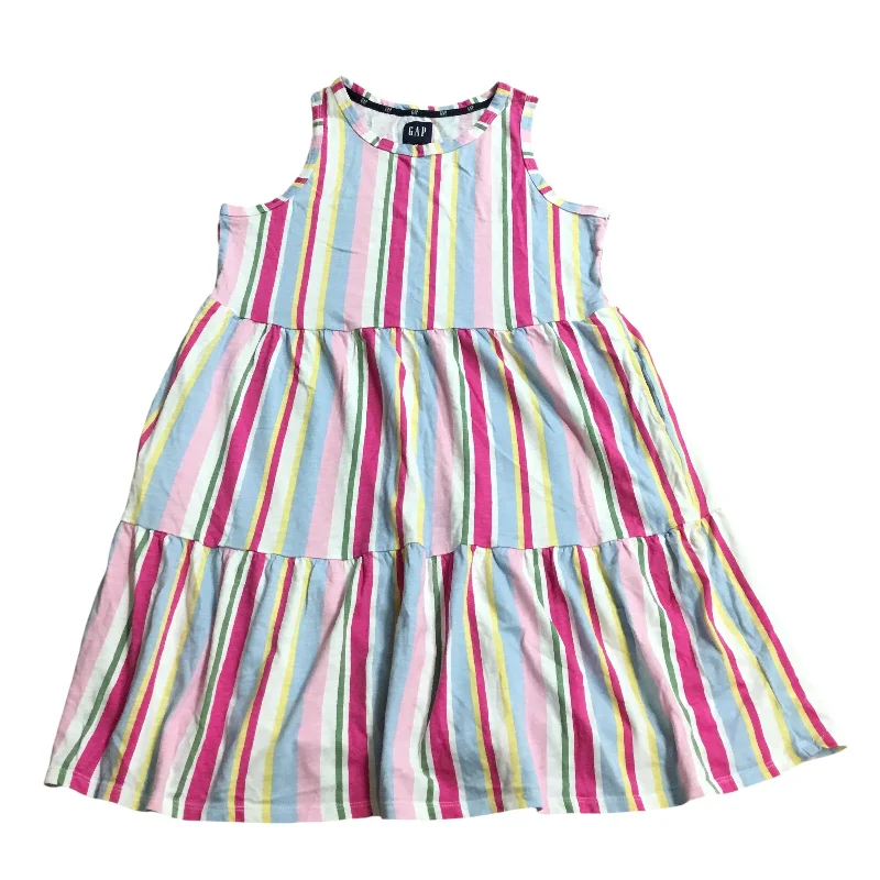 Dress Casual Midi By Gap In Striped Pattern, Size: M Trendy Ruffled Sleeve Midi Dress Dress Casual Midi By Gap In Striped Pattern, Size: M Trendy Ruffled Sleeve Midi Dress