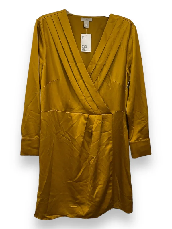 Dress Casual Midi By H&m In Yellow, Size: M Cozy A-Line Midi Dress