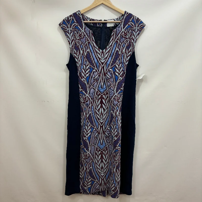 Dress Casual Midi By Hd In Paris In Purple, Size: L Trendy Shift Midi Dress