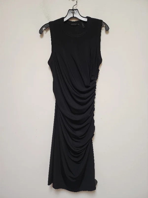 Dress Casual Midi By Helmut Lang In Black, Size: S Trendy Shift Midi Dress