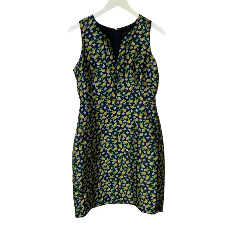 Dress Casual Midi By J. Crew In Blue & Yellow, Size: M Comfortable Denim Midi Dress