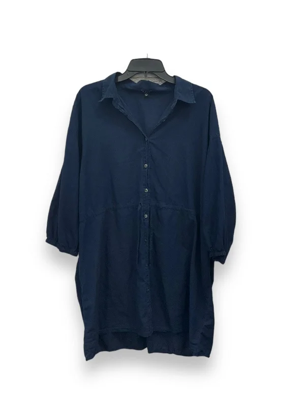 Dress Casual Midi By J. Crew In Navy, Size: L Fashionable Fitted Midi Dress