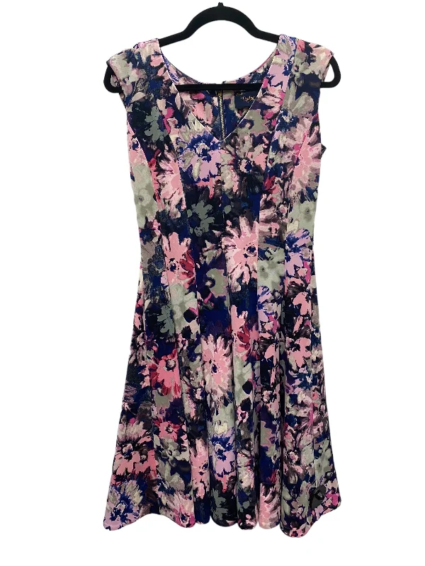 Dress Casual Midi By Just Taylor In Purple, Size: 4 Comfortable Deep V Midi Dress