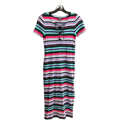 Dress Casual Midi By Lauren By Ralph Lauren In Blue & Pink, Size: S Fashionable Chiffon Midi Dress