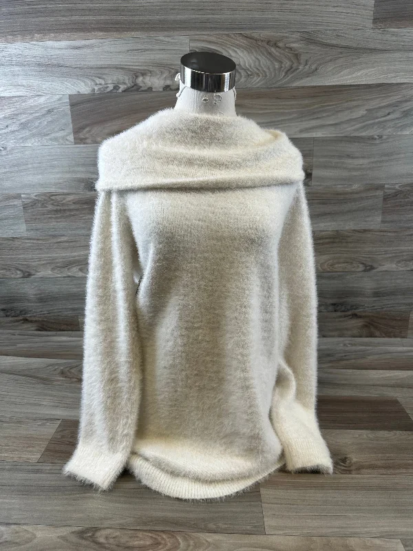Dress Casual Midi By Loft In Ivory, Size: S Chic Bohemian Midi Dress
