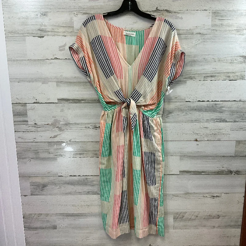 Dress Casual Midi By Lou And Grey In Cream, Size: Xs Trendy Long Sleeve Midi Dress
