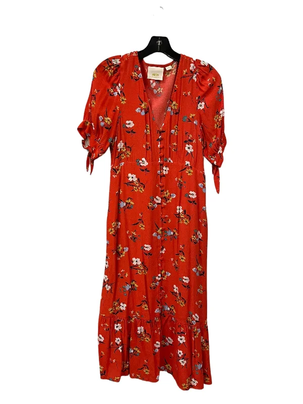 Dress Casual Midi By Maeve In Orange, Size: S Trendy Boho Midi Dress