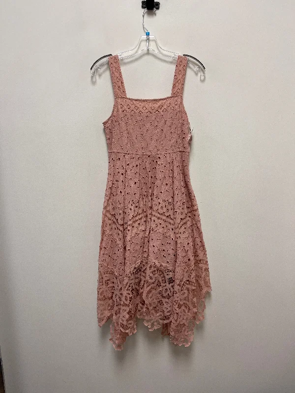 Dress Casual Midi By Maeve In Pink, Size: Xs Cozy Tie-Dye Midi Dress