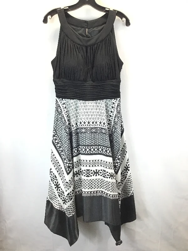 Dress Casual Midi By Melrose And Market In Black & White, Size: Xl Chic Lace Detail Midi Dress Dress Casual Midi By Melrose And Market In Black & White, Size: Xl Chic Lace Detail Midi Dress