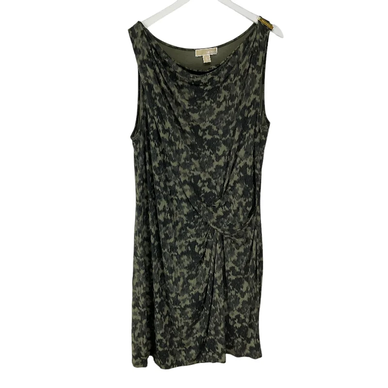Dress Casual Midi By Michael By Michael Kors In Green, Size: Xl Trendy Bodycon Midi Dress Dress Casual Midi By Michael By Michael Kors In Green, Size: Xl Trendy Bodycon Midi Dress