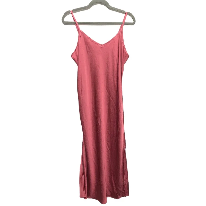 Dress Casual Midi By Nic + Zoe In Pink, Size: M Trendy Knit Midi Dress