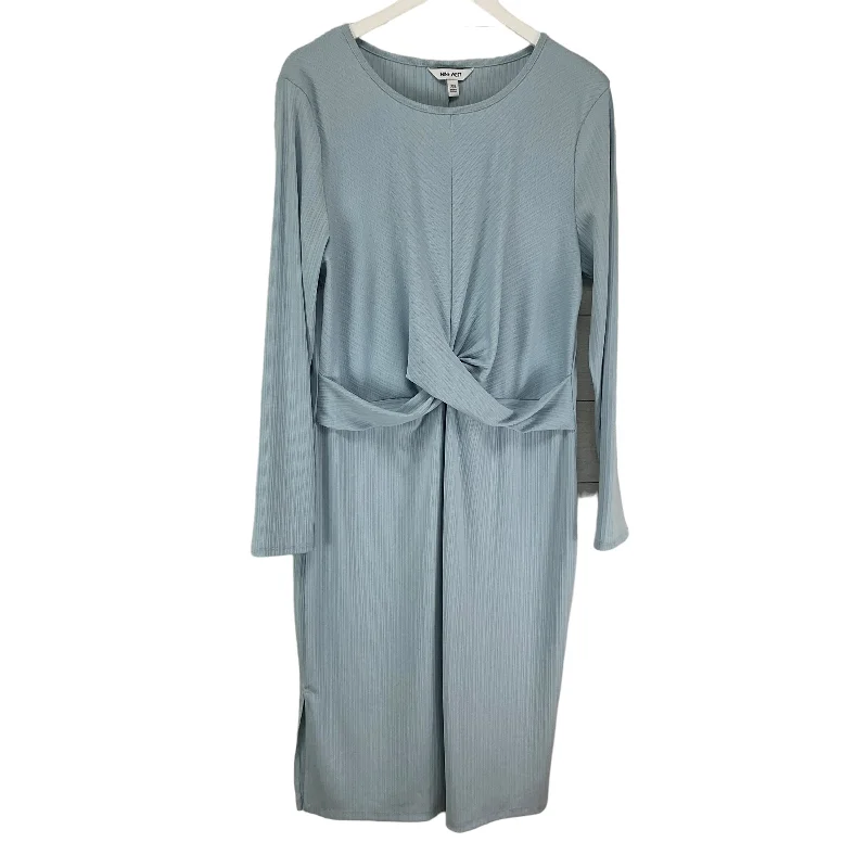 Dress Casual Midi By Nine West In Blue, Size: Xxl Cozy Knit Midi Dress
