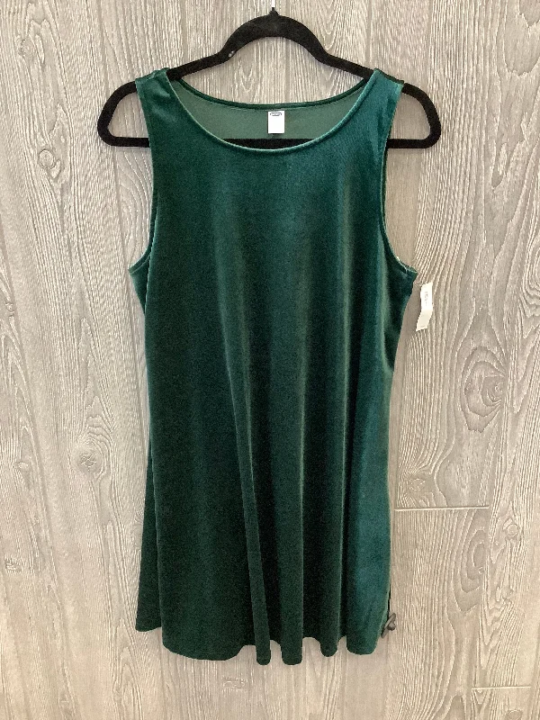 Dress Casual Midi By Old Navy In Green, Size: L Stylish High-Waisted Midi Dress