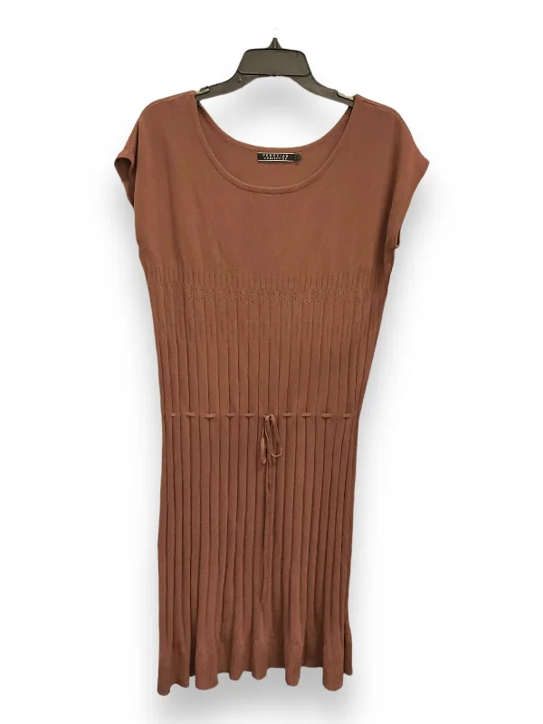 Dress Casual Midi By Peruvian Connection In Brown, Size: L Stylish Button-Up Midi Dress