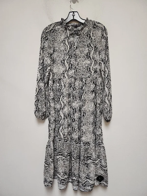Dress Casual Midi By Primark In Snakeskin Print, Size: Xs Chic Bohemian Midi Dress