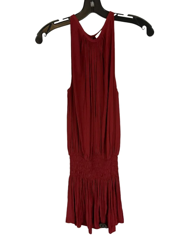 Dress Casual Midi By Ramy Brook In Red, Size: S Trendy Ruched Side Midi Dress