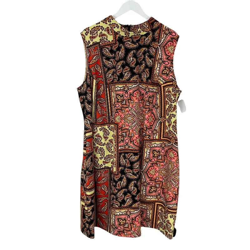 Dress Casual Midi By Sharagano In Orange, Size: 22 Comfortable Knitwear Midi Dress