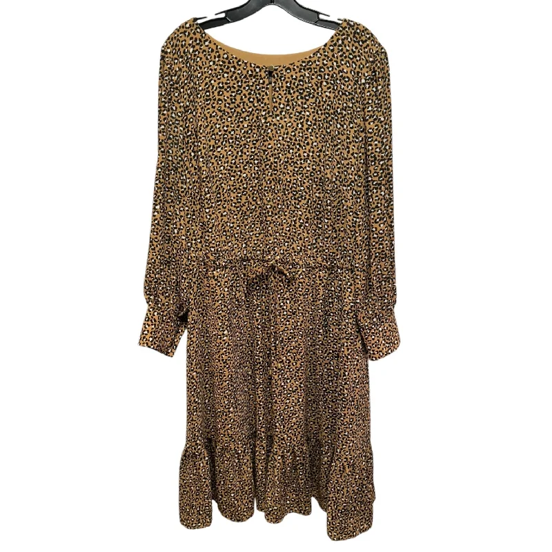 Dress Casual Midi By Talbots In Animal Print, Size: 16 Fashionable Skater Midi Dress Dress Casual Midi By Talbots In Animal Print, Size: 16 Fashionable Skater Midi Dress