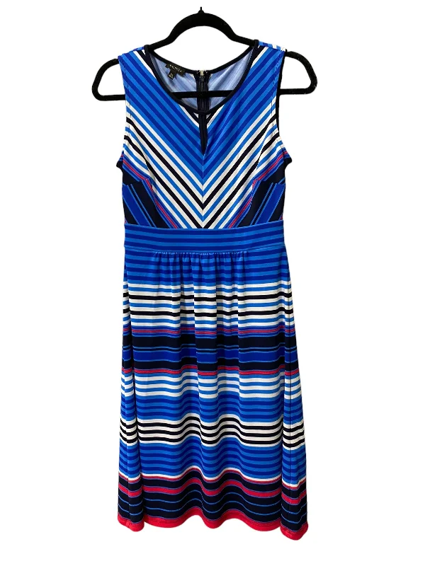 Dress Casual Midi By Talbots In Striped Pattern, Size: Xs Trendy Mock Neck Midi Dress Dress Casual Midi By Talbots In Striped Pattern, Size: Xs Trendy Mock Neck Midi Dress