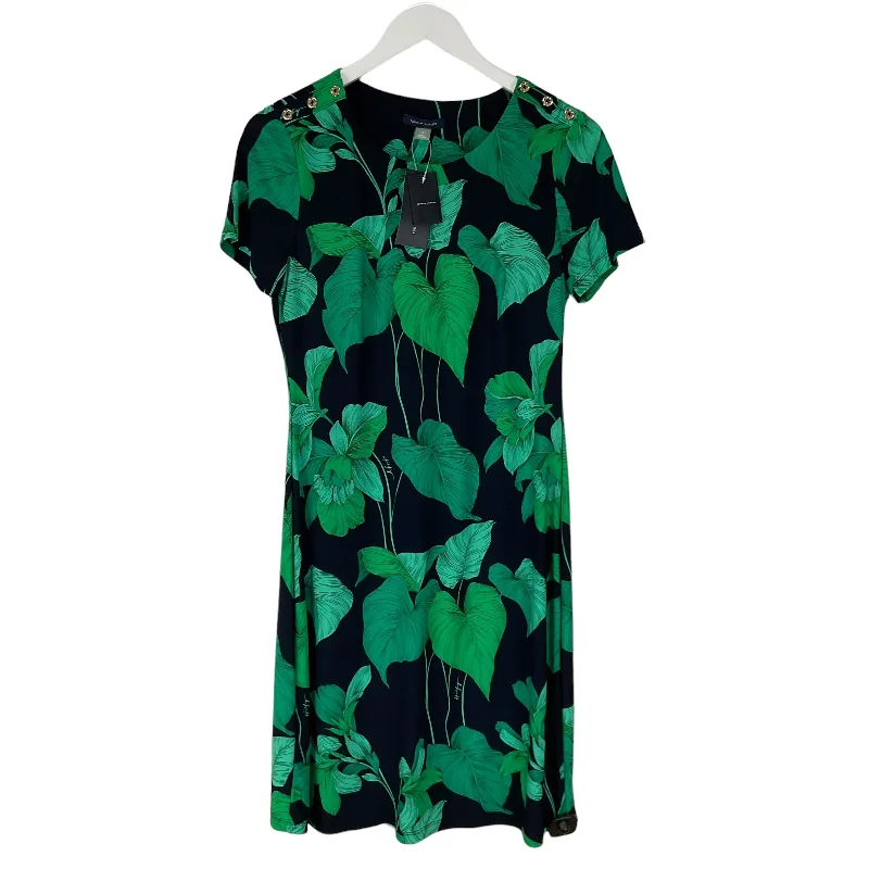 Dress Casual Midi By Tommy Hilfiger In Tropical Print, Size: S Stylish Pleated Skirt Midi Dress Dress Casual Midi By Tommy Hilfiger In Tropical Print, Size: S Stylish Pleated Skirt Midi Dress