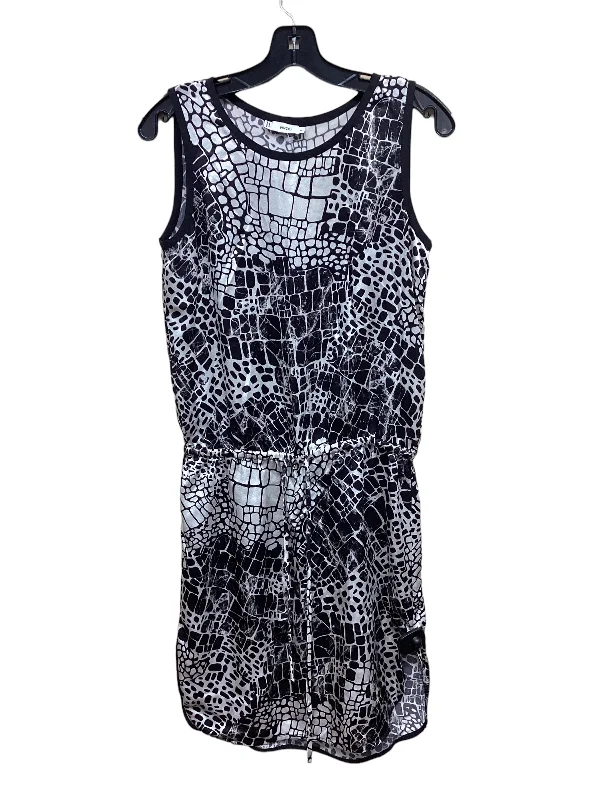 Dress Casual Midi By Vince In Black & Cream, Size: Xs Trendy Knit Midi Dress