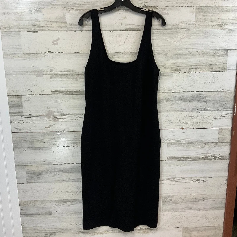 Dress Casual Midi By Vince In Black, Size: L Stylish Vintage Midi Dress