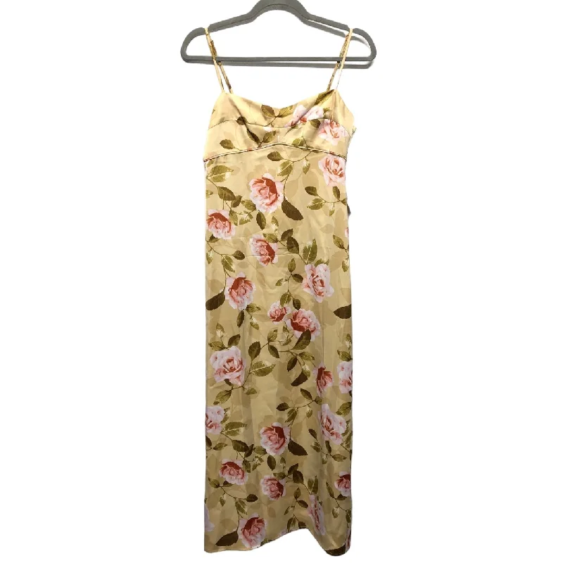 Dress Casual Midi By Wayf In Yellow, Size: S Trendy Bodycon Midi Dress