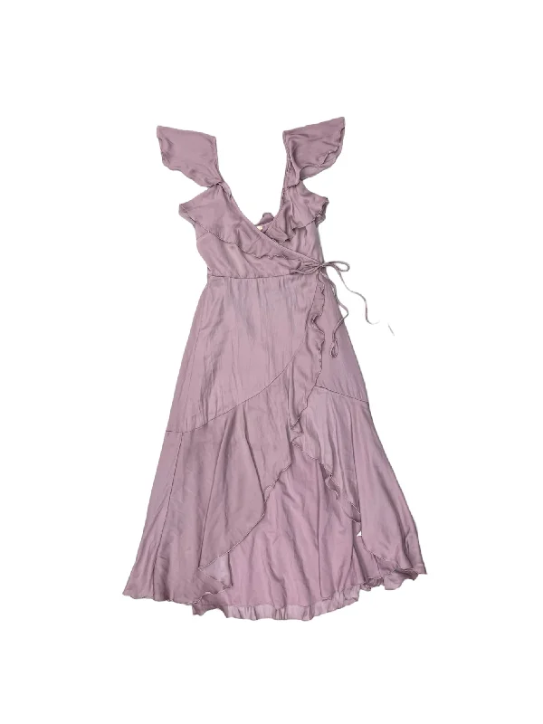 Dress Party Midi By Altard State In Purple, Size: M Comfortable Button Front Midi Dress Dress Party Midi By Altard State In Purple, Size: M Comfortable Button Front Midi Dress