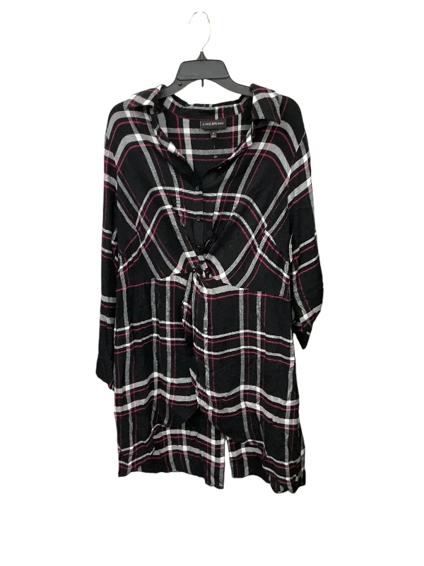 Dress Party Midi By Gabrielle In Plaid, Size: L Trendy Bodycon Midi Dress