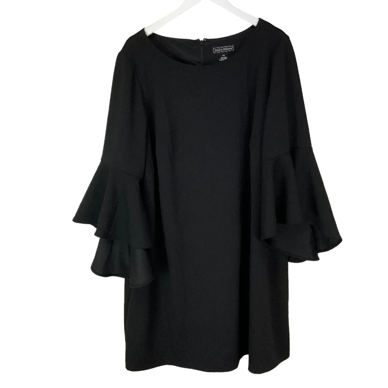 Dress Party Midi By Jessica Howard In Black, Size: 18 Elegant Satin Button Midi Dress Dress Party Midi By Jessica Howard In Black, Size: 18 Elegant Satin Button Midi Dress
